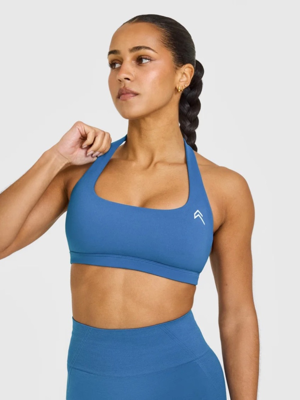 New Oner Active Easylift Halter Bralette Ocean Blue XL